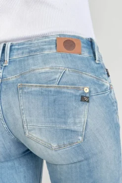 Le Temps des Cerises Jako Pulp Slim 7/8Eme Jeans Destroy Bleu N°4-Femme Coupe Slim