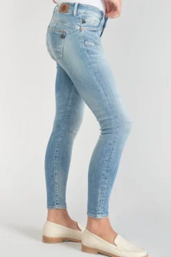 Le Temps des Cerises Jako Pulp Slim 7/8Eme Jeans Destroy Bleu N°4-Femme Coupe Slim