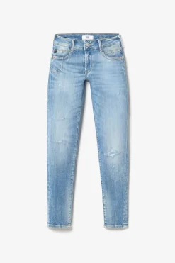 Le Temps des Cerises Jako Pulp Slim 7/8Eme Jeans Destroy Bleu N°4-Femme Coupe Slim