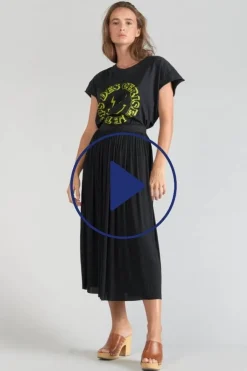 Le Temps des Cerises Jupe Longue Antonik Noire-Femme Shorts & Jupes