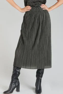 Le Temps des Cerises Jupe Longue Karoli Kaki-Femme Shorts & Jupes