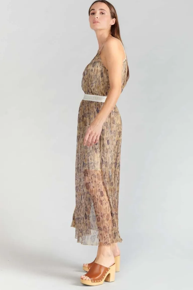 Le Temps des Cerises Jupe Longue Ran Doree A Motif Fleuri-Femme Shorts & Jupes