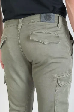 Le Temps des Cerises Koge Army Jogg Tapered Arque Kaki-Homme Pantalons & Chinos