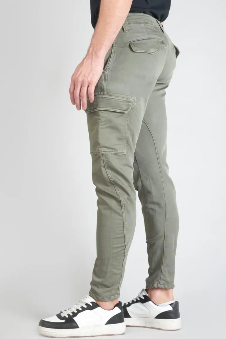 Le Temps des Cerises Koge Army Jogg Tapered Arque Kaki-Homme Pantalons & Chinos