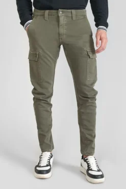 Le Temps des Cerises Koge Army Jogg Tapered Arque Kaki-Homme Pantalons & Chinos