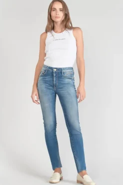 Le Temps des Cerises Lump Pulp Slim Taille Haute 7/8Eme Jeans Bleu N°3-Femme Coupe Slim
