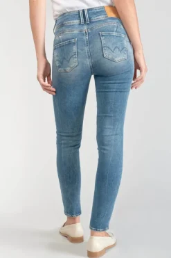 Le Temps des Cerises Luri Ultra Pulp Slim Taille Haute 7/8Eme Jeans Bleu N°4-Femme Coupe Slim