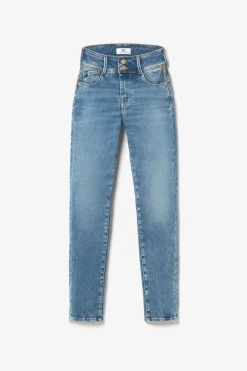Le Temps des Cerises Luri Ultra Pulp Slim Taille Haute 7/8Eme Jeans Bleu N°4-Femme Coupe Slim