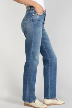 Le Temps des Cerises Luxe 400/19 Mom Taille Haute Jeans Destroy Bleu N°2-Femme Coupe Regular