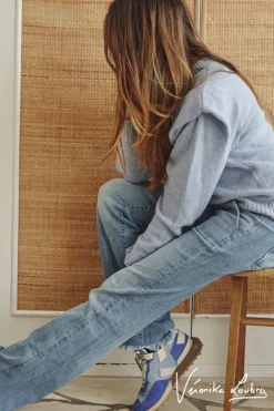 Le Temps des Cerises Marcel Flare By Veronika Loubry Jeans Bleu N°4-Femme Coupe Flare / Bootcut