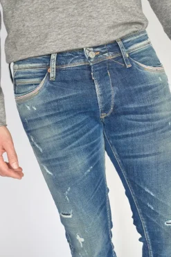 Le Temps des Cerises Marvin 700/11 Adjusted Jeans Destroy Vintage Bleu N°2-Homme Coupe Adjusted