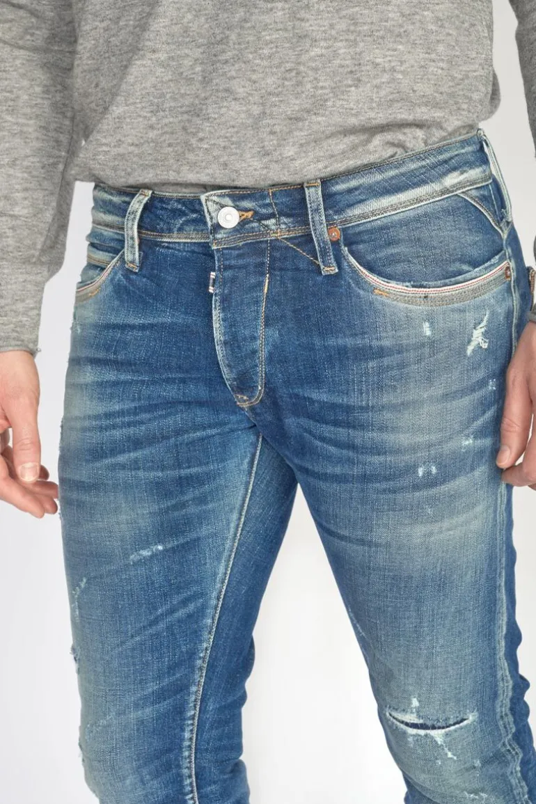 Le Temps des Cerises Marvin 700/11 Adjusted Jeans Destroy Vintage Bleu N°2-Homme Coupe Adjusted