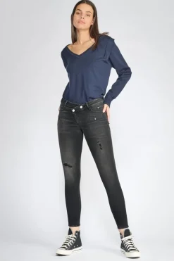 Le Temps des Cerises Meteors Pulp Slim 7/8Eme Jeans Noir N°1-Femme Coupe Slim