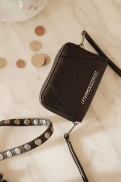 Le Temps des Cerises Mini Portefeuille Kelta Noir-Femme Sacs & Portefeuilles