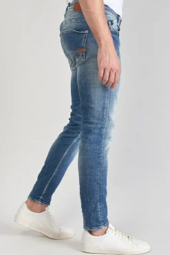 Le Temps des Cerises Mistral Power Skinny 7/8Eme Jeans Destroy Bleu N°3-Homme Coupe Skinny