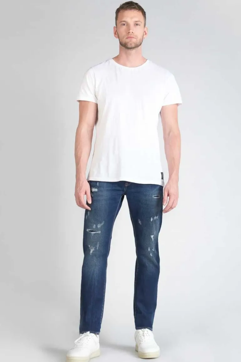 Le Temps des Cerises Nicolay 700/11 Adjusted Jeans Destroy Bleu N°1-Homme Coupe Adjusted