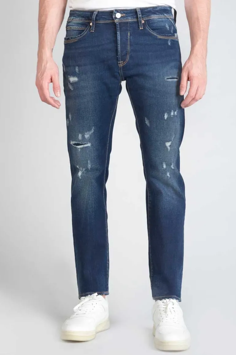 Le Temps des Cerises Nicolay 700/11 Adjusted Jeans Destroy Bleu N°1-Homme Coupe Adjusted