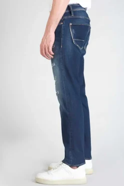 Le Temps des Cerises Nicolay 700/11 Adjusted Jeans Destroy Bleu N°1-Homme Coupe Adjusted