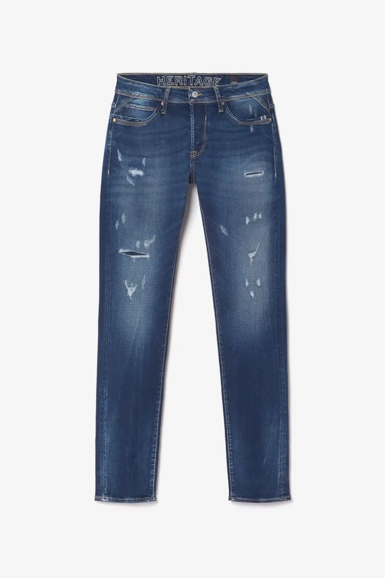 Le Temps des Cerises Nicolay 700/11 Adjusted Jeans Destroy Bleu N°1-Homme Coupe Adjusted