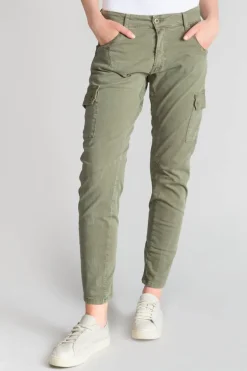 Le Temps des Cerises Pantalon Cargo 7/8 Eme Rivera Kaki-Femme Pantalons & Chinos