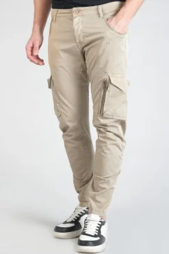 Le Temps des Cerises Pantalon Cargo Alban Beige-Homme Pantalons & Chinos