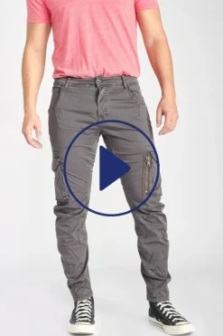 Le Temps des Cerises Pantalon Cargo Alban Gris-Homme Pantalons & Chinos