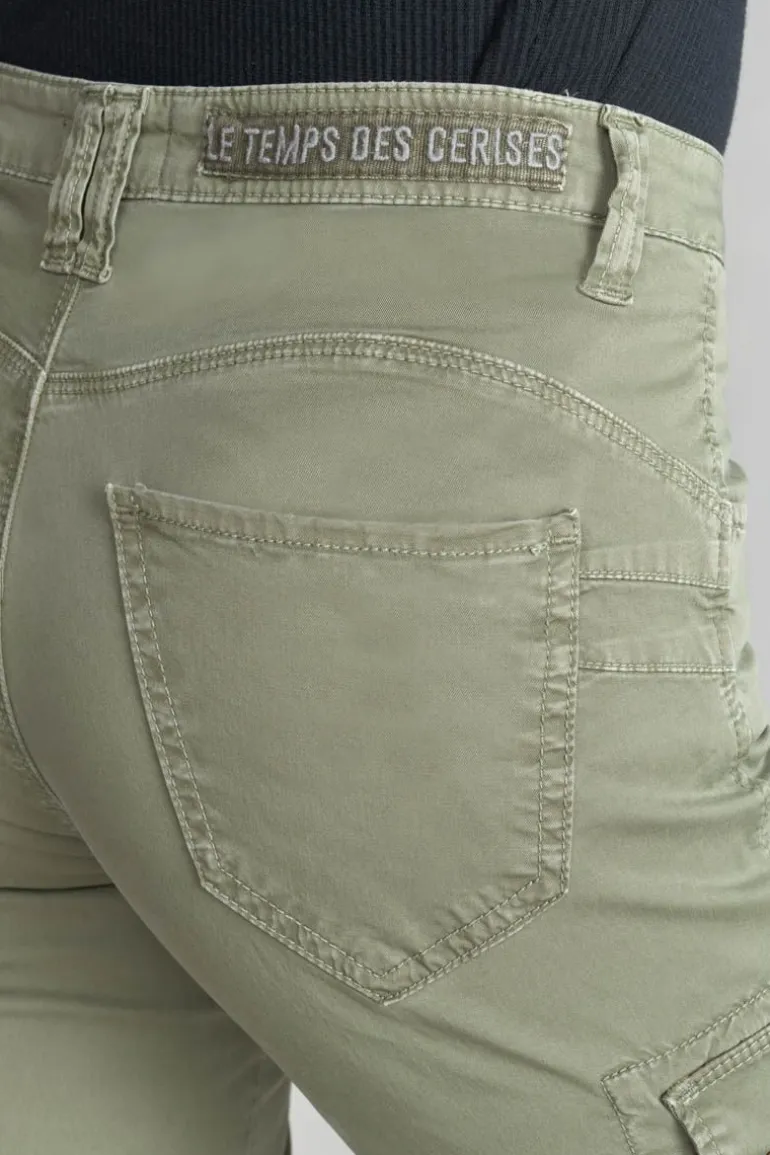 Le Temps des Cerises Pantalon Cargo Balard Kaki-Femme Pantalons & Chinos