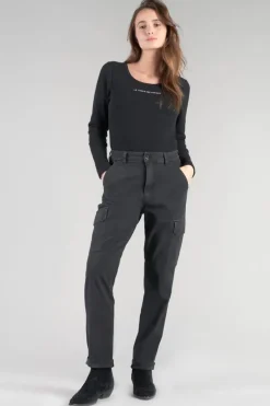Le Temps des Cerises Pantalon Cargo Castellas Noir-Femme Pantalons & Chinos