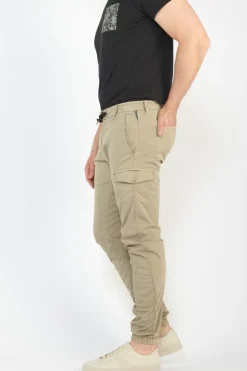 Le Temps des Cerises Pantalon Cargo Vedje Beige Sable-Homme Pantalons & Chinos