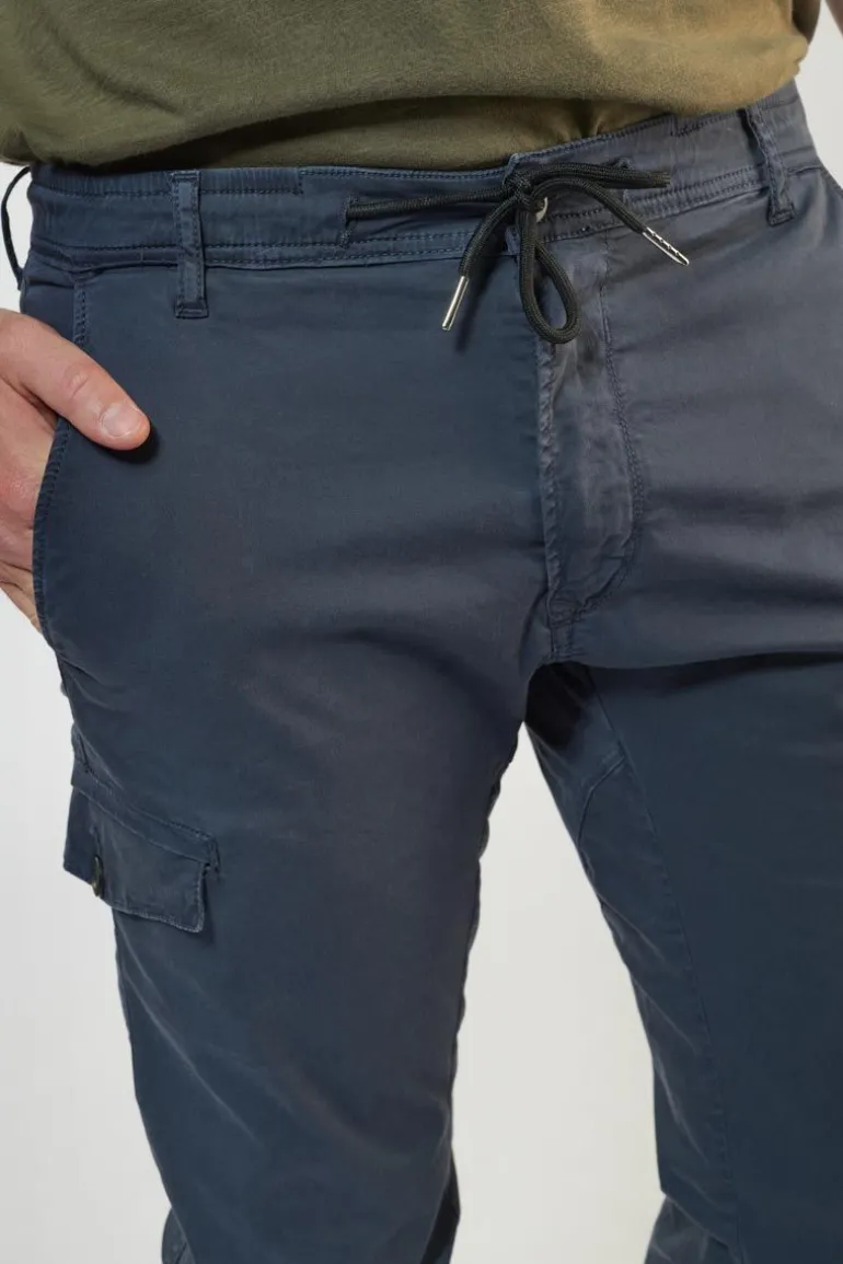 Le Temps des Cerises Pantalon Cargo Vedje Bleu Marine-Homme Pantalons & Chinos