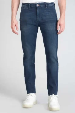 Le Temps des Cerises Pantalon Chino Dejean En Jeans Bleu-Homme Coupe Regular Confort