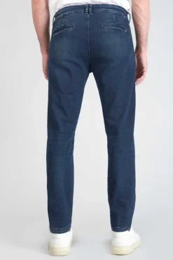 Le Temps des Cerises Pantalon Chino Dejean En Jeans Bleu-Homme Coupe Regular Confort