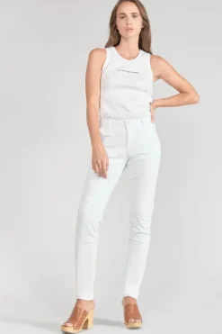 Le Temps des Cerises Pantalon Chino Dyli3 Blanc-Femme Pantalons & Chinos