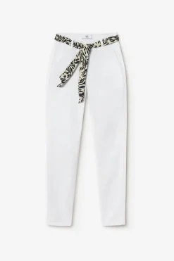 Le Temps des Cerises Pantalon Chino Dyli3 Blanc-Femme Pantalons & Chinos