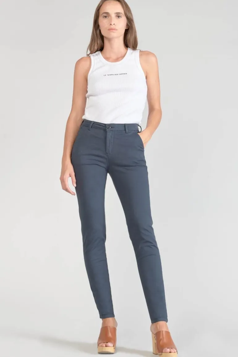 Le Temps des Cerises Pantalon Chino Dyli3 Bleu Nuit-Femme Pantalons & Chinos