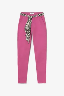 Le Temps des Cerises Pantalon Chino Dyli3 Fuchsia-Femme Pantalons & Chinos
