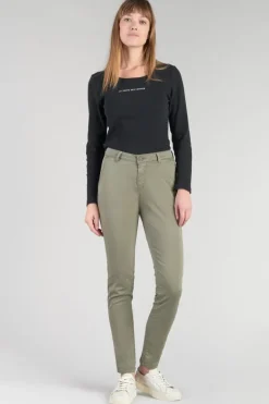 Le Temps des Cerises Pantalon Chino Dyli4 Kaki-Femme Pantalons & Chinos