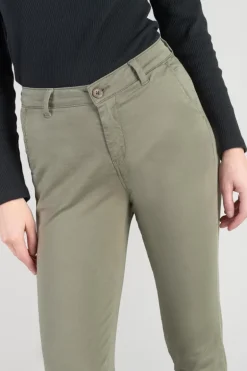 Le Temps des Cerises Pantalon Chino Dyli4 Kaki-Femme Pantalons & Chinos