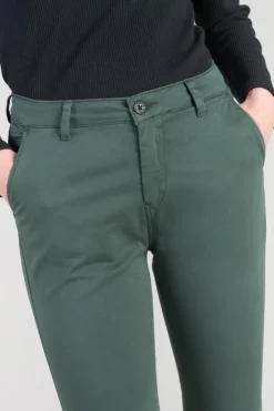 Le Temps des Cerises Pantalon Chino Dyli4 Vert Bouteille-Femme Pantalons & Chinos