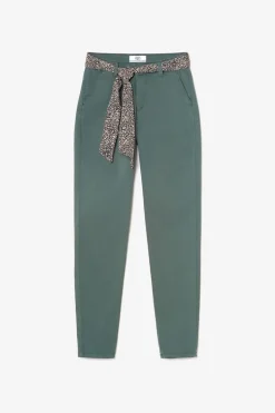 Le Temps des Cerises Pantalon Chino Dyli4 Vert Bouteille-Femme Pantalons & Chinos