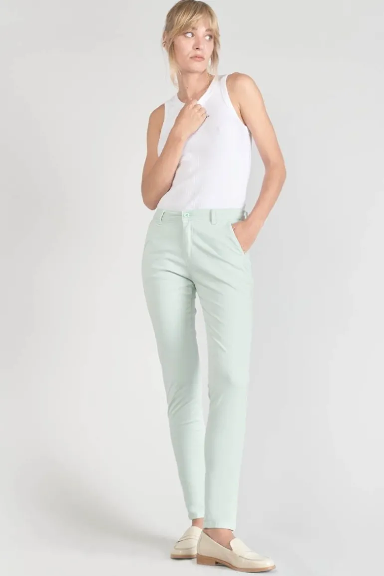 Le Temps des Cerises Pantalon Chino Dyli3 Vert D'Eau-Femme Pantalons & Chinos
