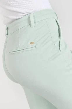 Le Temps des Cerises Pantalon Chino Dyli3 Vert D'Eau-Femme Pantalons & Chinos