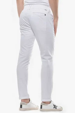 Le Temps des Cerises Pantalon Chino Slim Jas Blanc-Homme Pantalons & Chinos