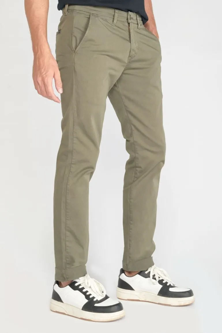 Le Temps des Cerises Pantalon Chino Slim Jas Kaki-Homme Pantalons & Chinos