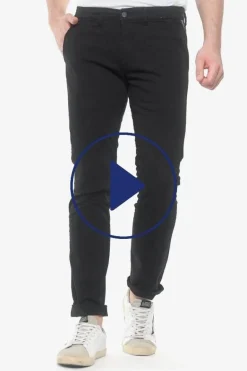 Le Temps des Cerises Pantalon Chino Slim Jas Noir-Homme Pantalons & Chinos