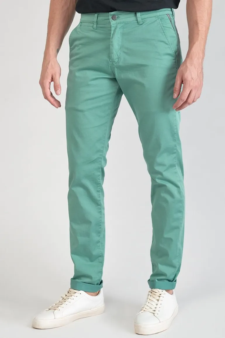 Le Temps des Cerises Pantalon Chino Slim Jas Vert D'Eau-Homme Pantalons & Chinos