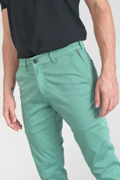 Le Temps des Cerises Pantalon Chino Slim Jas Vert D'Eau-Homme Pantalons & Chinos