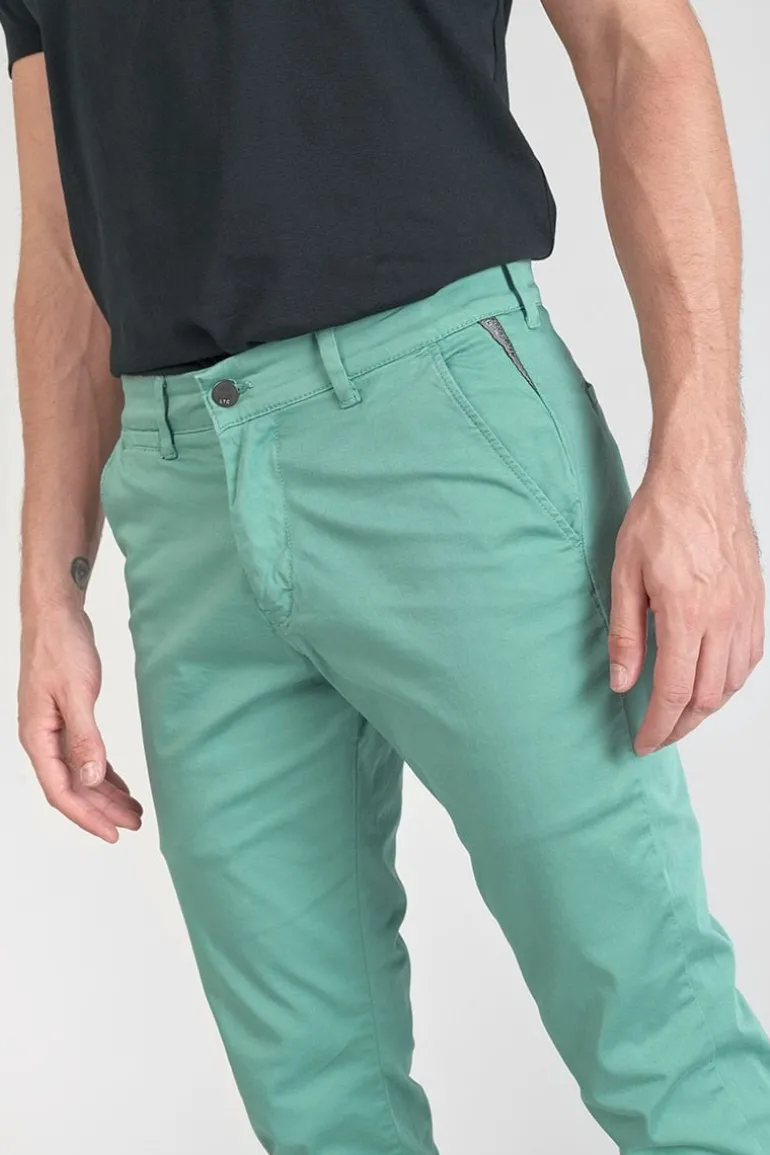 Le Temps des Cerises Pantalon Chino Slim Jas Vert D'Eau-Homme Pantalons & Chinos