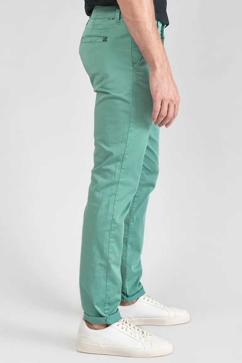 Le Temps des Cerises Pantalon Chino Slim Jas Vert D'Eau-Homme Pantalons & Chinos