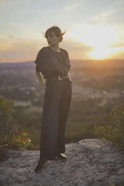 Le Temps des Cerises Pantalon Moretz Noir Irise-Femme Pantalons & Chinos